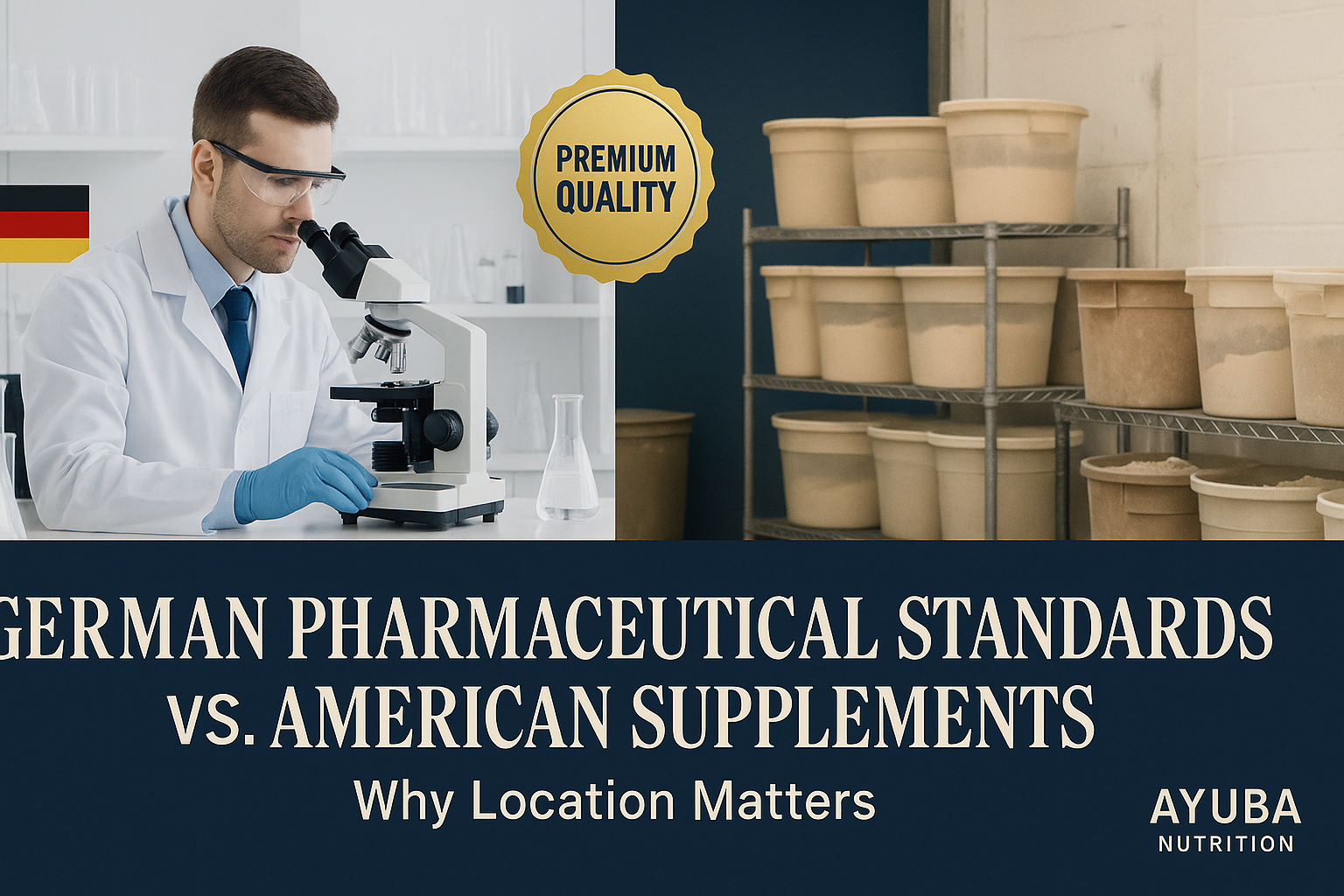 German Pharmaceutical Standards vs. American Supplements