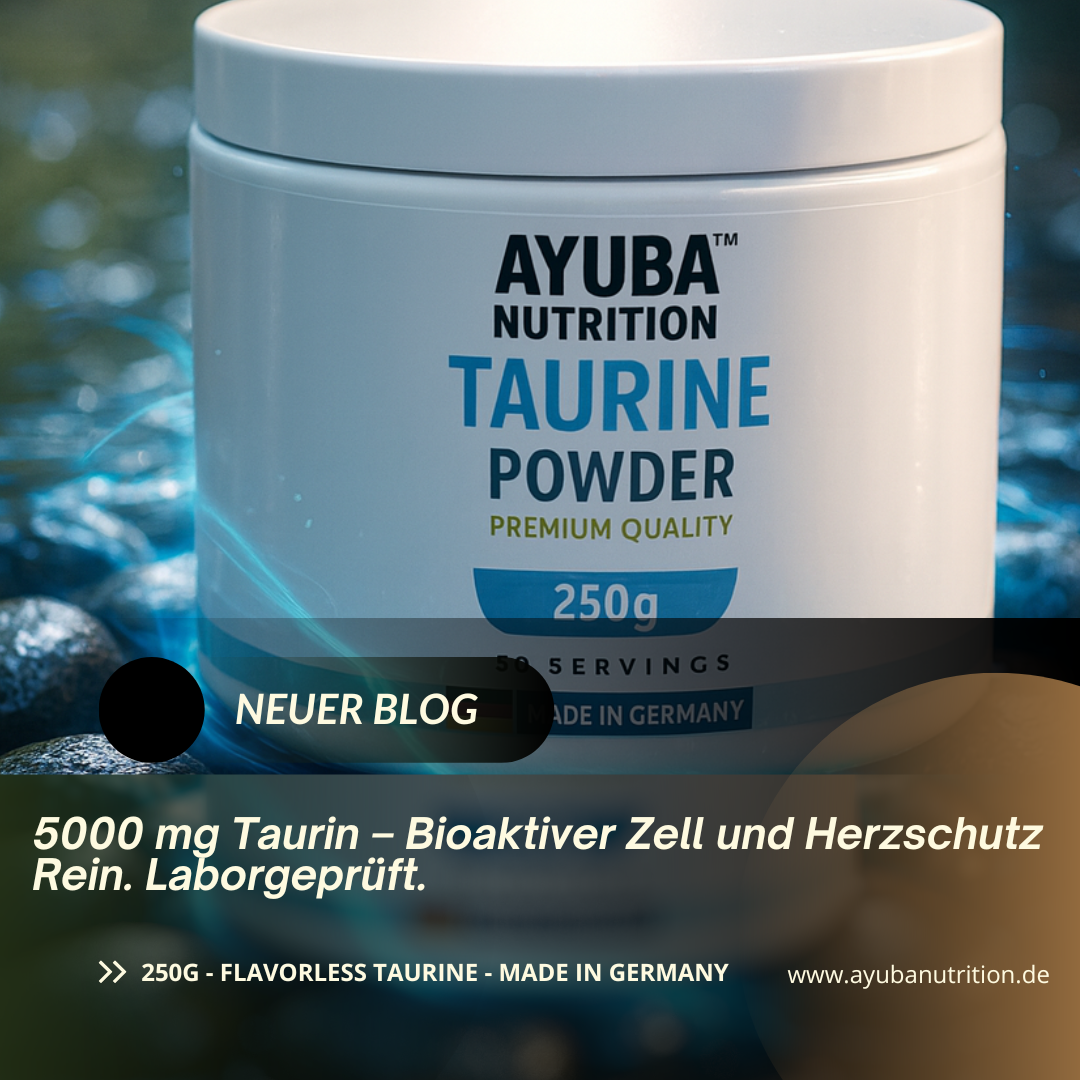 Ayuba Nutrition™ Taurine Powder – Premium Quality Made in Germany