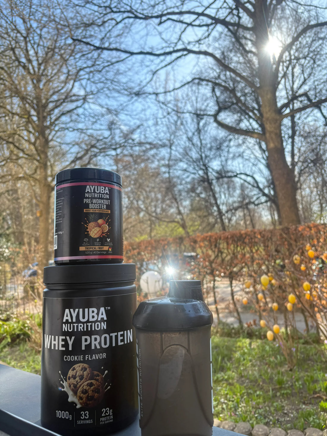 Ayuba Nutrition Supplements in der Vanilla Sky Bar Hamburg St. Pauli