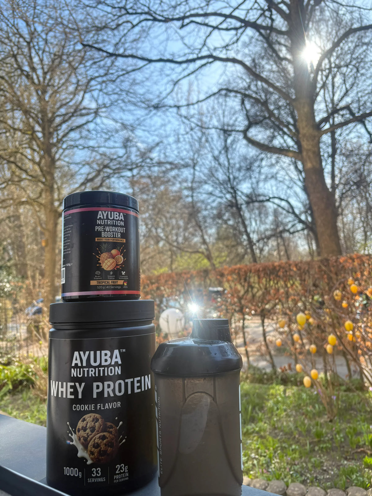 Ayuba Nutrition Supplements in der Vanilla Sky Bar Hamburg St. Pauli