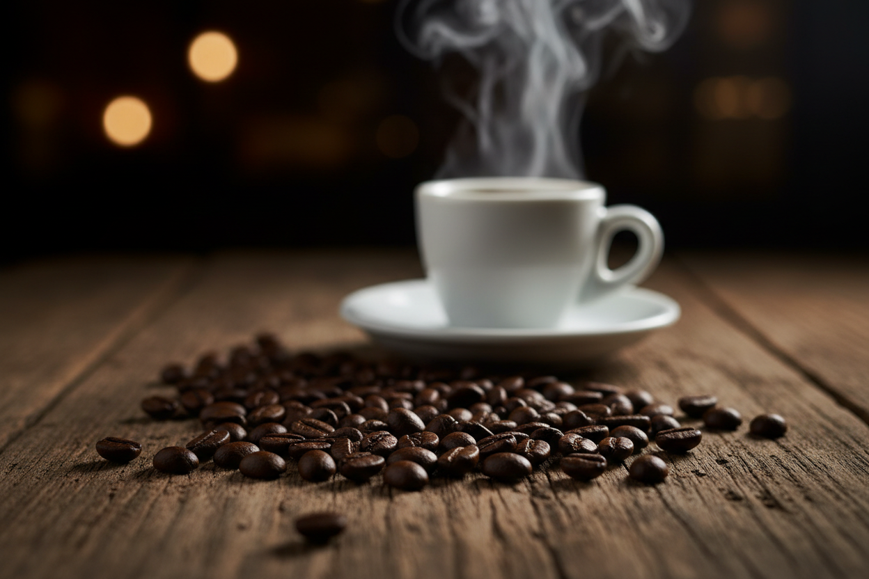 Espresso Nahaufnahme – Koffein Tagesdosis Guide 2026 – Ayuba Nutrition