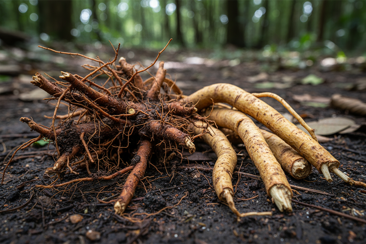 Wissenschaftlicher Vergleich Tongkat Ali und Fadogia Agrestis: Mechanismus-Diagramm mit Evidenzübersicht für Testosteron-Optimierung