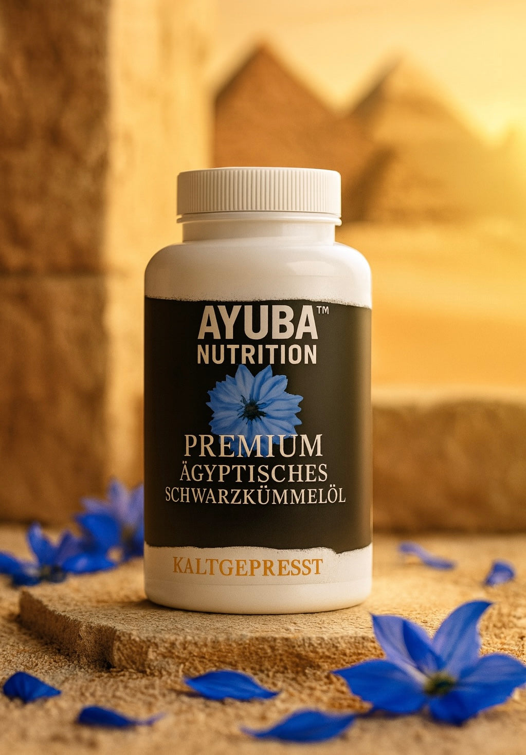 Premium Ägyptisches Schwarzkümmelöl - 240 vegane Softgels
